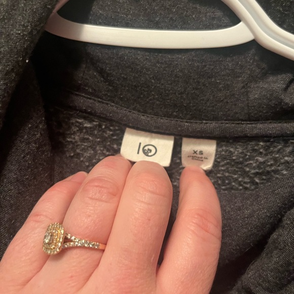 Ten Tree Womens XS Gray Cowl Neck Hoodie - Picture 3 of 5